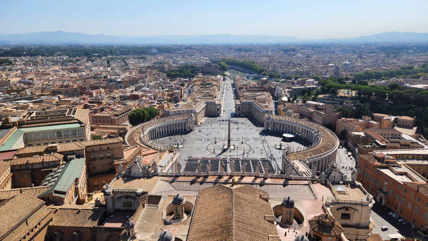 サン・ピエトロ大聖堂クーポラからの眺め