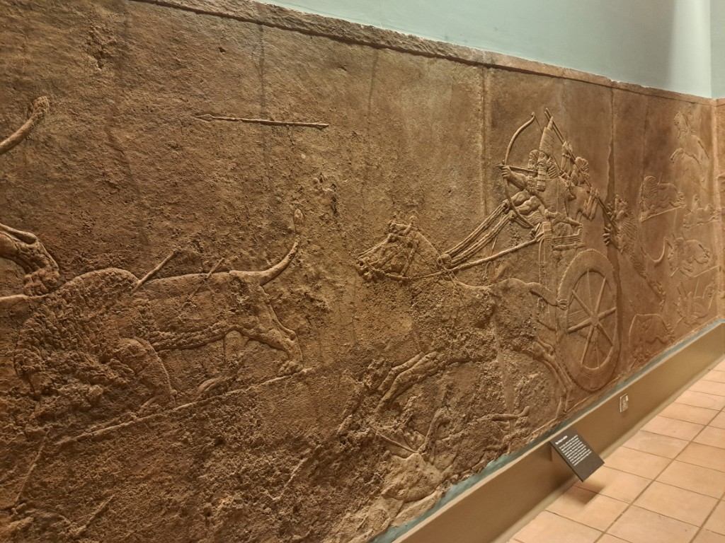 ライオン狩りのレリーフのイメージ